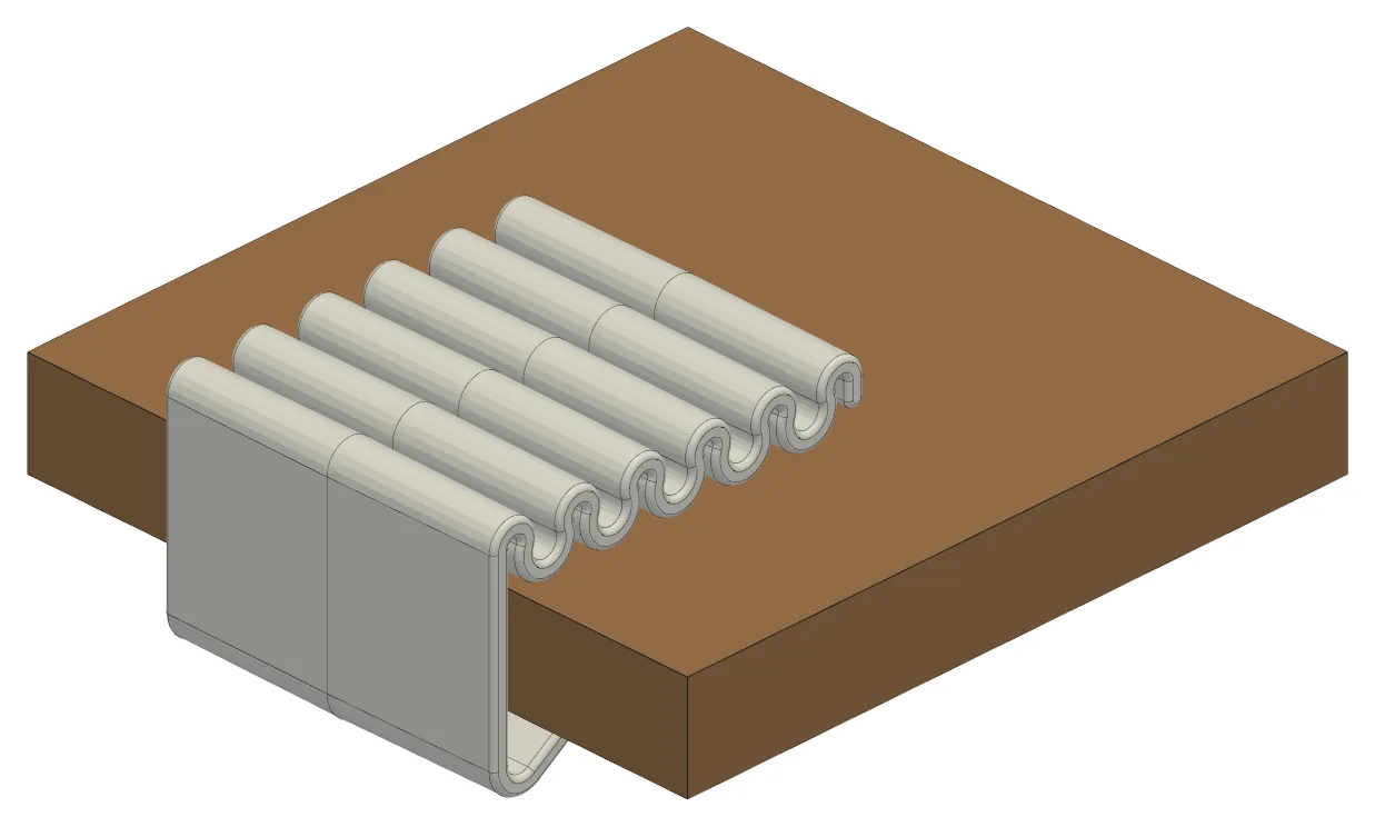 Desk cable clip